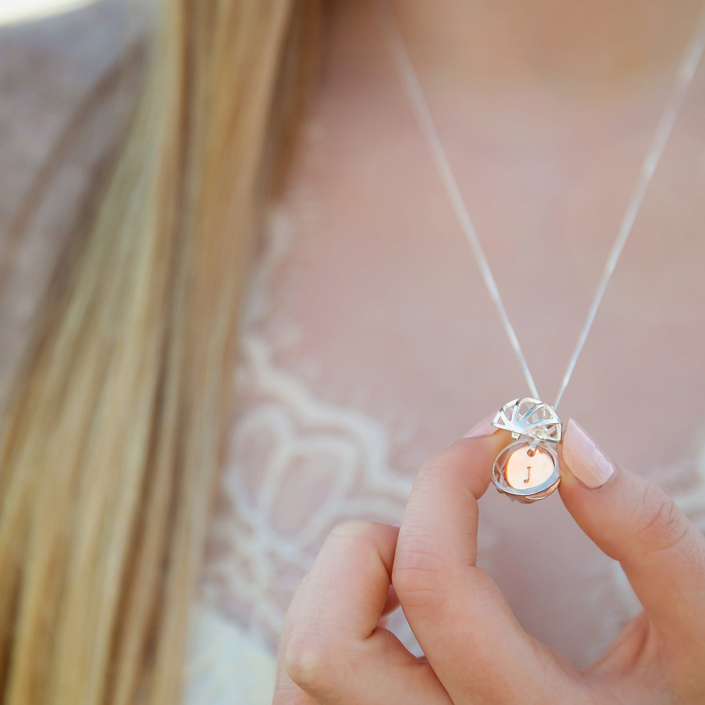 Personalised Cage Locket Necklace
