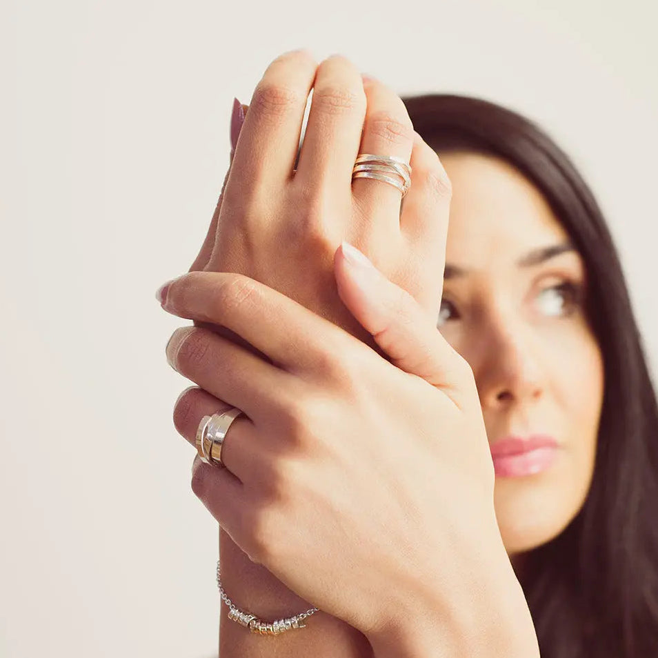 Scvle Ring Sterling Silver Scroll Ring - Soremi Jewellery