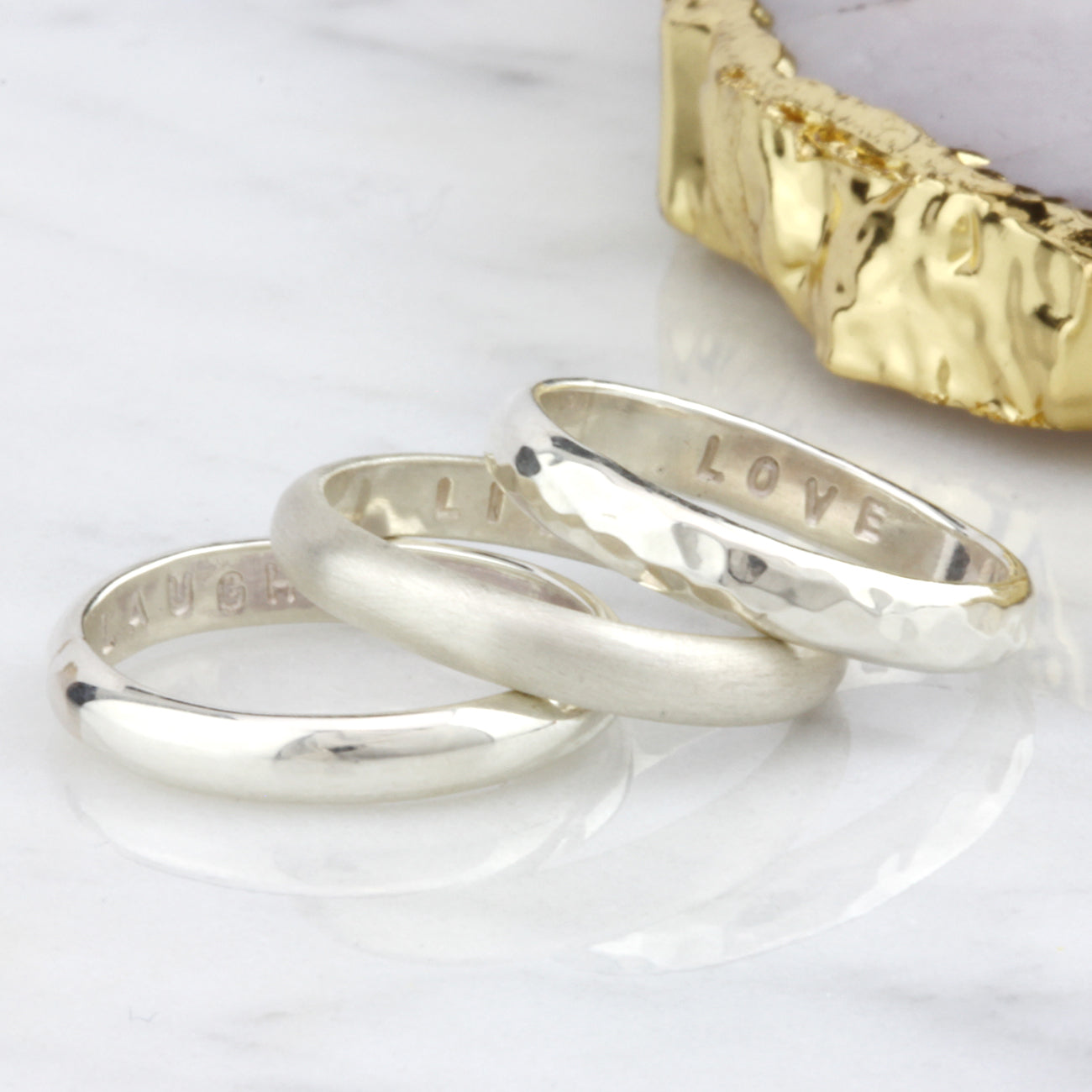 Personalised Simple Stacking Rings