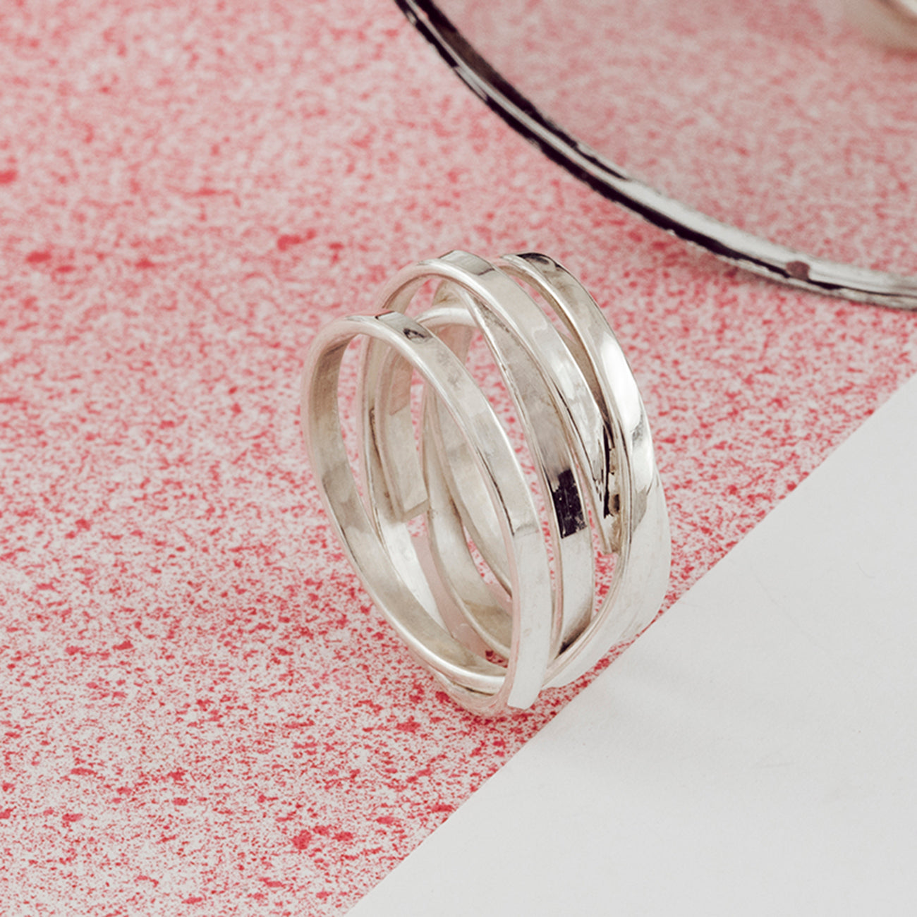 Sterling Silver Scroll Ring - Soremi Jewellery