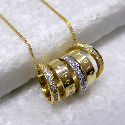 Personalised Gold & Diamond Pendant - Soremi Jewellery