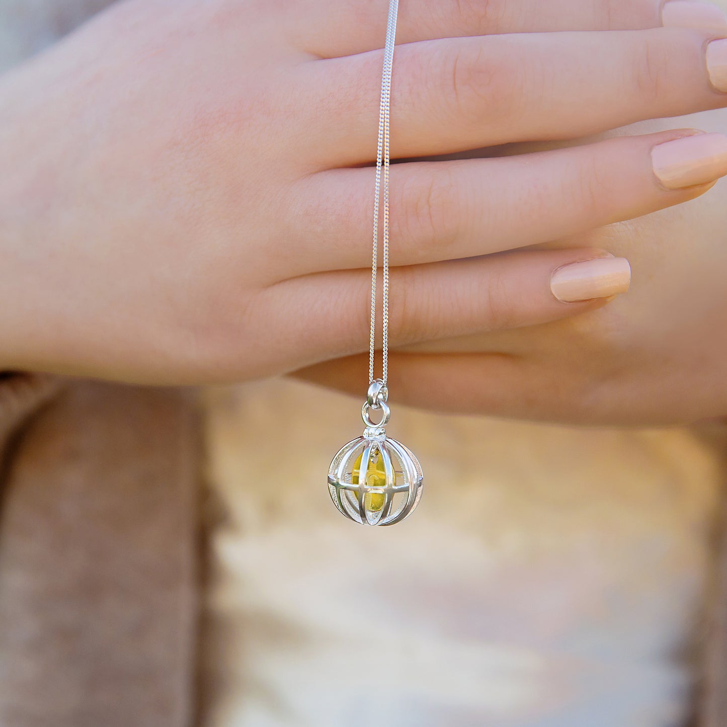 Personalised Cage Locket Necklace