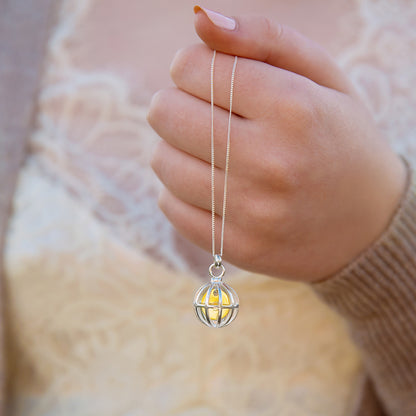 Personalised Cage Locket Necklace